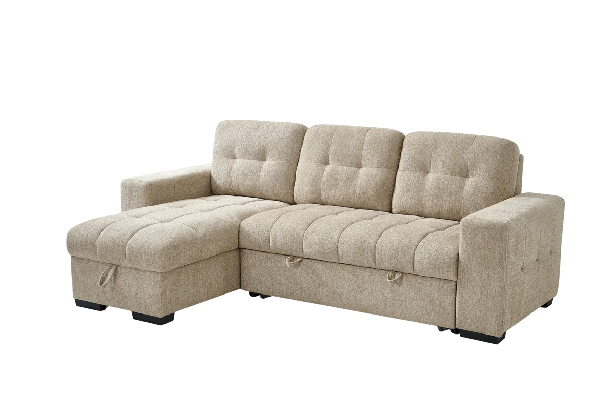 Palermo Sofabed | Beige Universal Corner | 250 x 156 CM