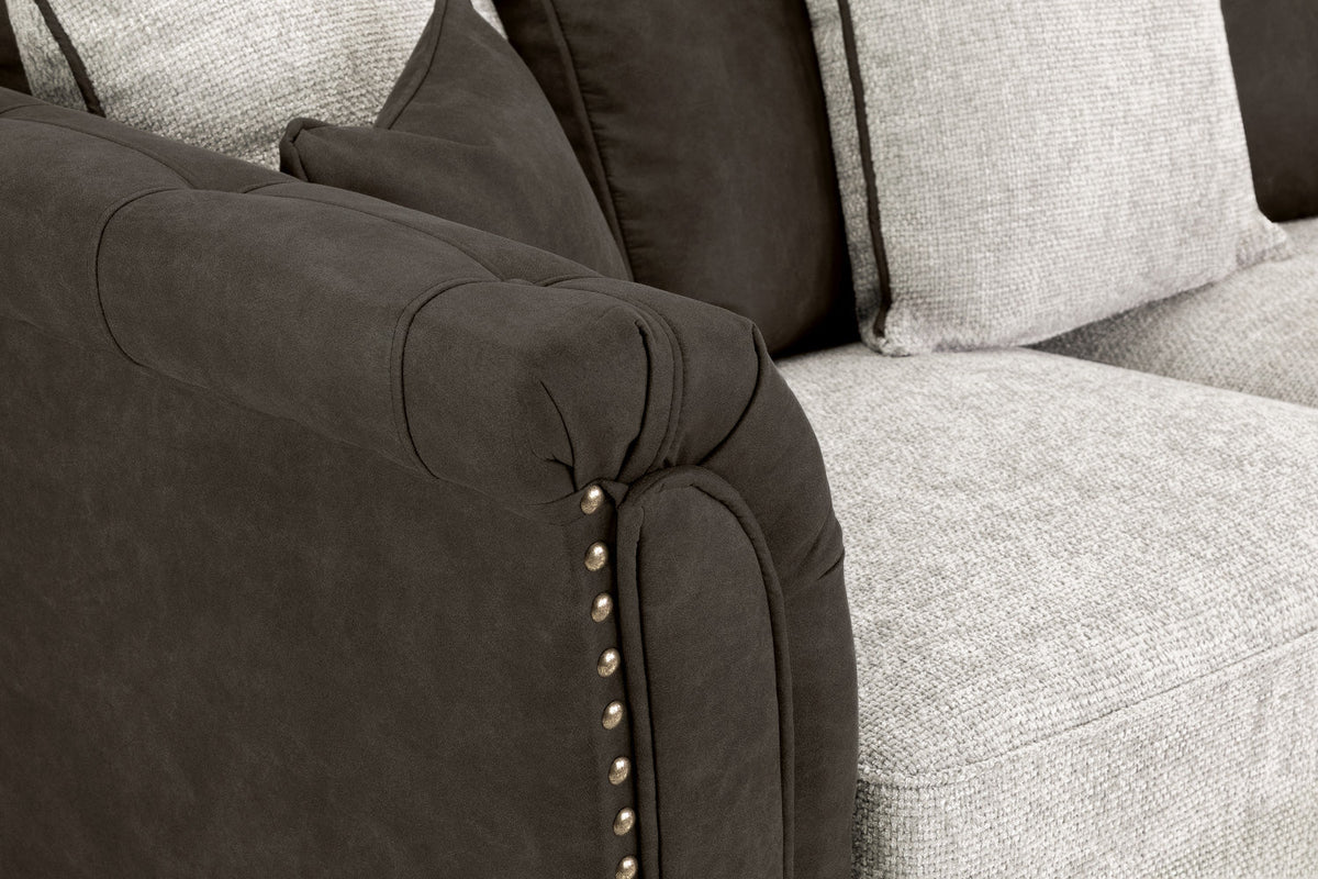 Isabella Sofa | Grey Large High-Back Corner | 275 x 275 CM