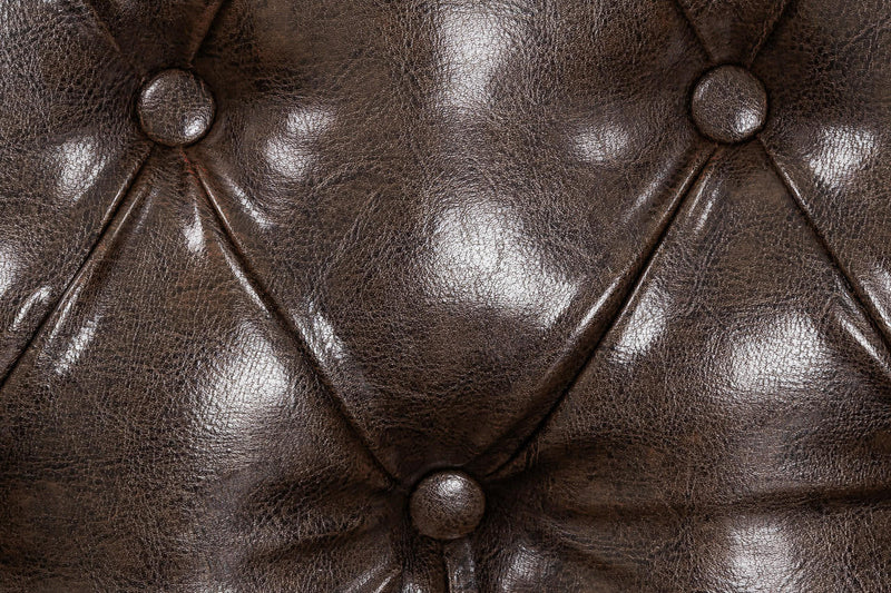 Old Bailey Chesterfield Sofa - Antique Brown 3 Seater - 215 CM